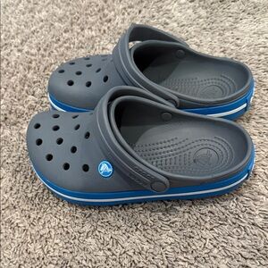 CROCS Kids Sandals in Dark Gray and Blue